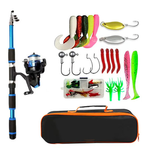 Telescopic rod reel - reel, combo