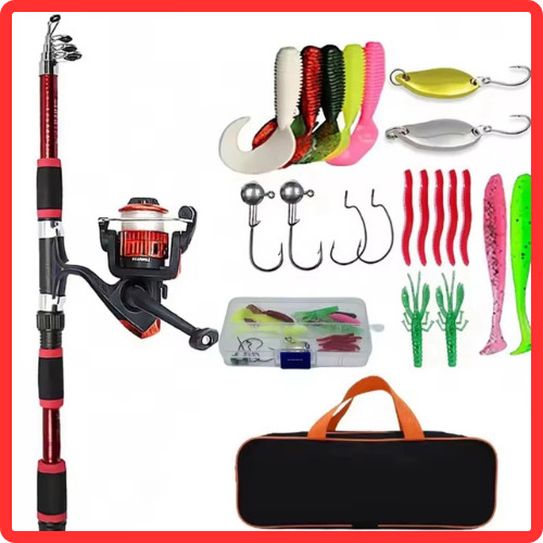 Telescopic fishing rod - 1.8m,